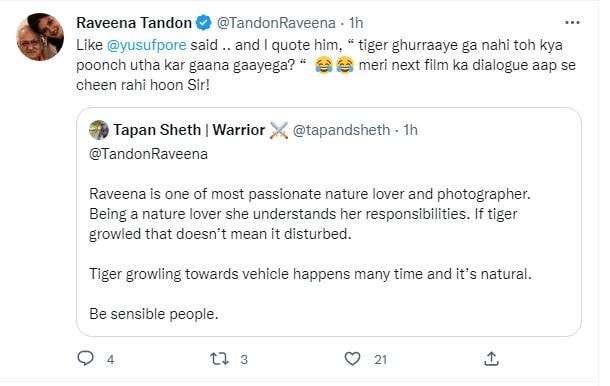 raveena tweet
