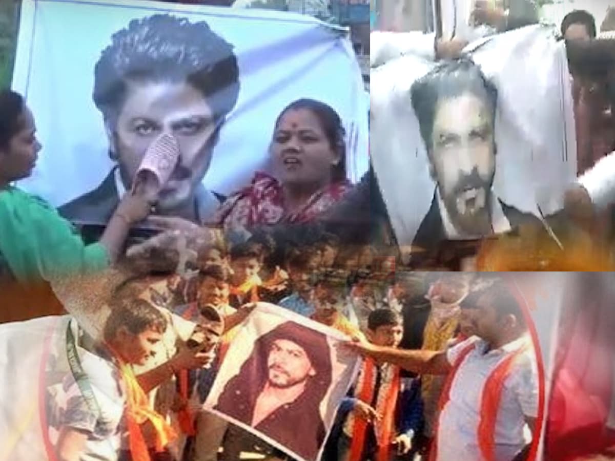शाहरुख खान और दीपिका पादुकोण की फिल्म 'पठान' को बैन करने की मांग, जानें कहां-कहां हो रहा है विरोध - boycott pathan shahrukh khan and deepika padukone film pathan demand to ban