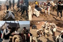 Bharatpur News: जब जिम्मेदारों ने नहीं सुनी फरियाद, तो ग्रामीण खुद बना रहे सड़क