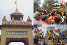 स्थापना दिवस पर निकली झांकी, फूहड़ भोजपुरी गानों पर फिर नाचे छात्र