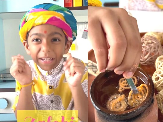सोशल मीडिया पर एक सात साल का बच्‍चा खाना पकाने के अपने टैलेंट की वजह से तहलका मचा रहा है.(Photo-Instagram-mymom_taughtmethis)