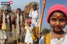 साढ़े चार साल की भक्त नर्मदा परिक्रमा पर, अब तक ढाई हजार किमी पैदल सफर तय