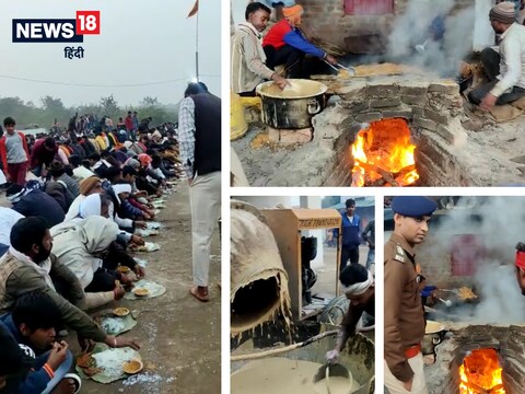 ग्वालियर जिले के घाटीगांव तहसील के सिरसा गांव के देवनारायण मंदिर में कथा चल रही है. यहां कथा के साथ ही भंडारे का आयोजन होता है.