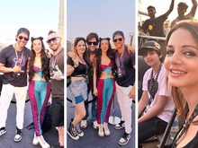 PICS: सुजैन और सबा आजाद संग अर्सलान ने दिए पोज, रखा दोनों के कंधे पर हाथ
