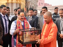 नड्डा ने गाजीपुर से फूंका 'मिशन 2024' का बिगुल,याद दिलाया मनोज सिन्हा का विकास