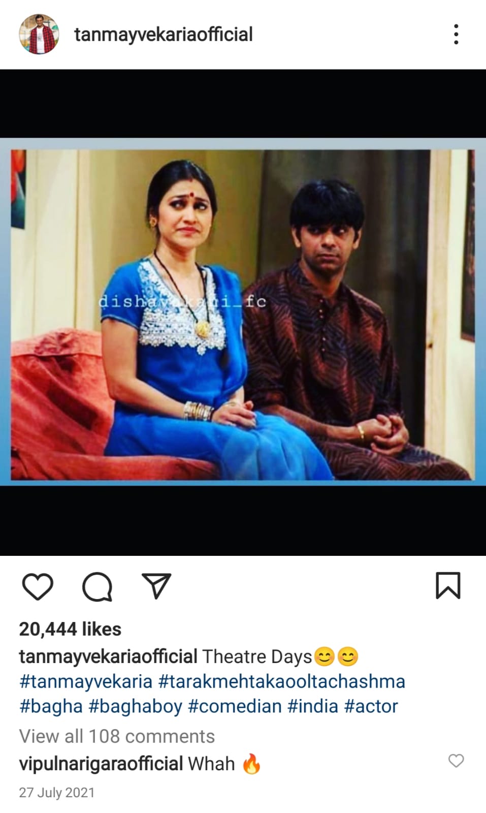 દિશા વાકાણી-બાઘા