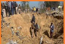 Bharatpur plane crash: 12ft deep crater, 500m debris spread, pilot missing
