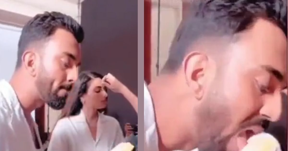 KL Rahul did not get omelette in his mouth;  Fans said – ‘Yahan bhi inside edge’, Athiya Shetty seen busy in make-up