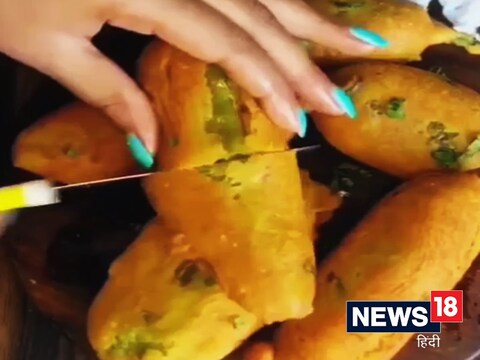 मिर्ची वड़ा रेसिपी (Mirchi Vada Recipe). (Image-Insta/@blendserve)
