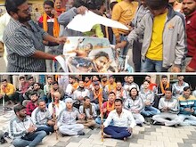 पठान:कहीं शाहरुख का पुतला जला,कहीं पोस्टर फाड़े,टॉकीज के बाहर हनुमान चालीसा