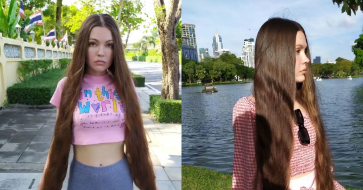 russian woman long hair than height