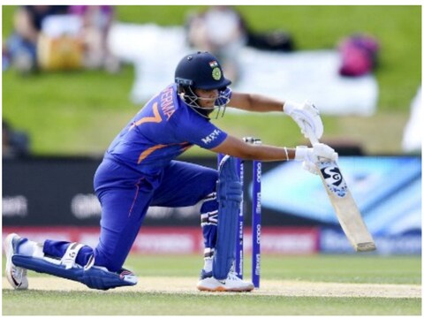 शेफाली, श्वेता और पार्श्वी महिला टी20 विश्व कप की सर्वश्रेष्ठ टीम में शामिल. (AFP)
