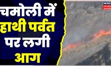 Uttrakhand News: Nanda Devi Park के हाथी पर्वत पर लगी आग,कई Hectare भूमि जलकर राख। Chamoli। Top News