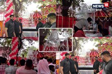 Karauli News : महादेव की 6 फुट ऊंची बर्फ की प्रतिमा पहुंची करौली, सुरक्षा में लगे रहे 8 सुरक्षाकर्मी