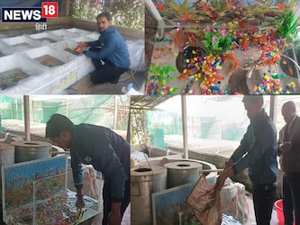  मत्स्य विभाग से समग्र अलंकार मत्स्य प्रजनन योजना के तहत एक व्यापारी ने रंगीन मछलियों के ब्रीडिंग सेंटर के साथ-साथ गृह सज्जा के लिए मछलियों की एक्वेरियम भी तैयार कर अपने व्यवसाय को एक नया रूप दिया है. अब मत्स्य विभाग के सहयोग से रंगीन मछली से रोजगार सृजन भी हो रहा है. (News18 Hindi)