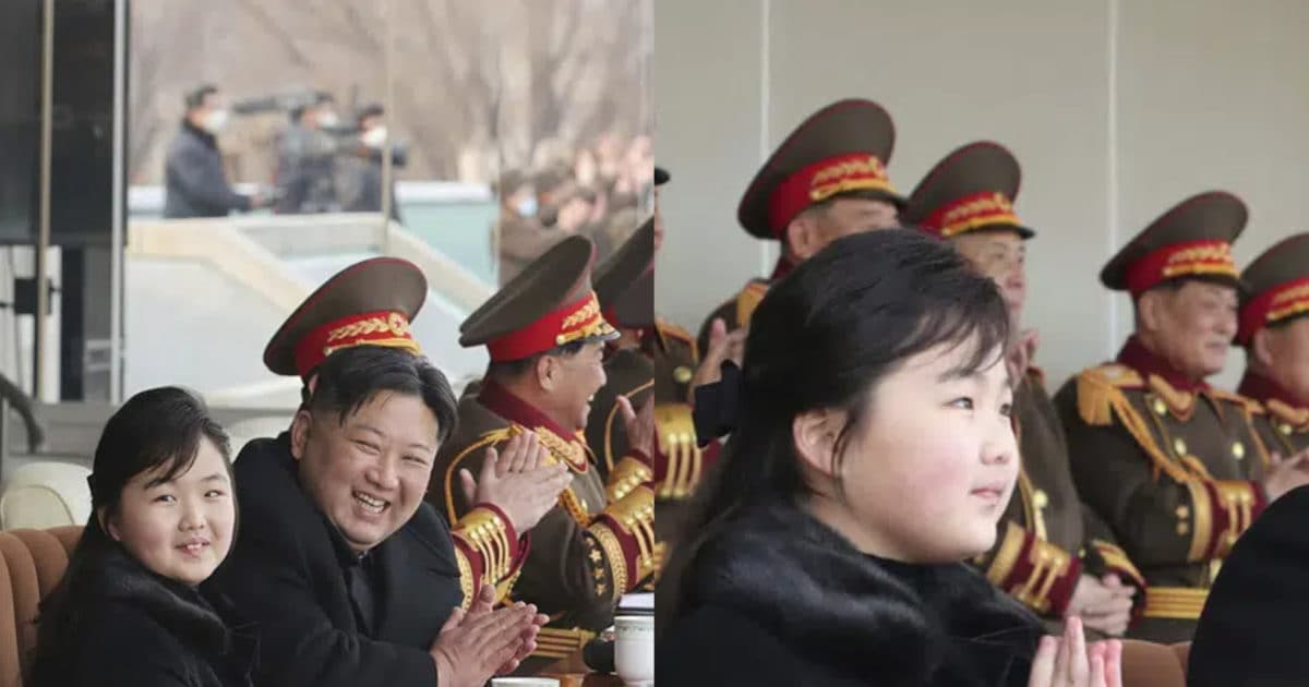 North Korea: Dictator Kim Jong’s daughter in discussion again, arrives with father to watch football match, this apprehension was expressed