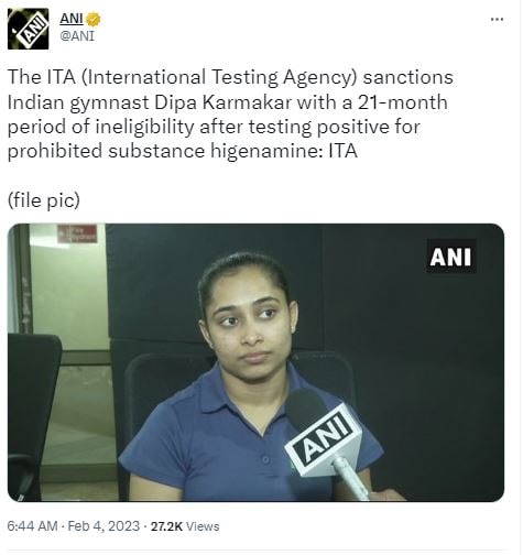 dipa karmakar, dipa karmakr ban