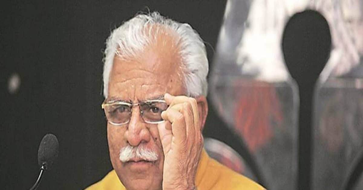 Haryana CM Manohar Lal Khattar