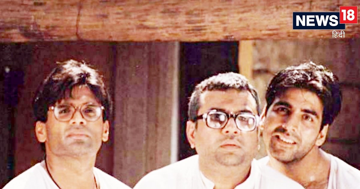 Akshay Kumar Suniel Shetty and Paresh Rawal Look from Film Hera Pheri 3 Leak on internet see Shooting Photo