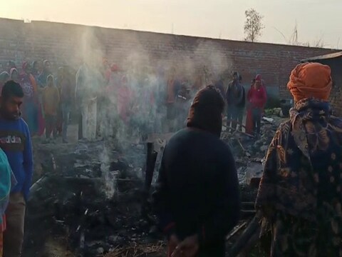 हिमाचल प्रदेश के ऊना में झुग्गियों में लगी भीषण आग में 4 बच्चे जिंदा जल गए.