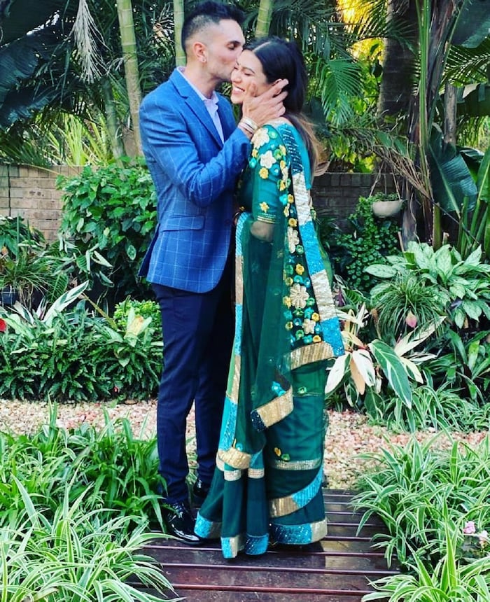 South African cricketer Keshav Maharaj Wife Lerisha Munsamy