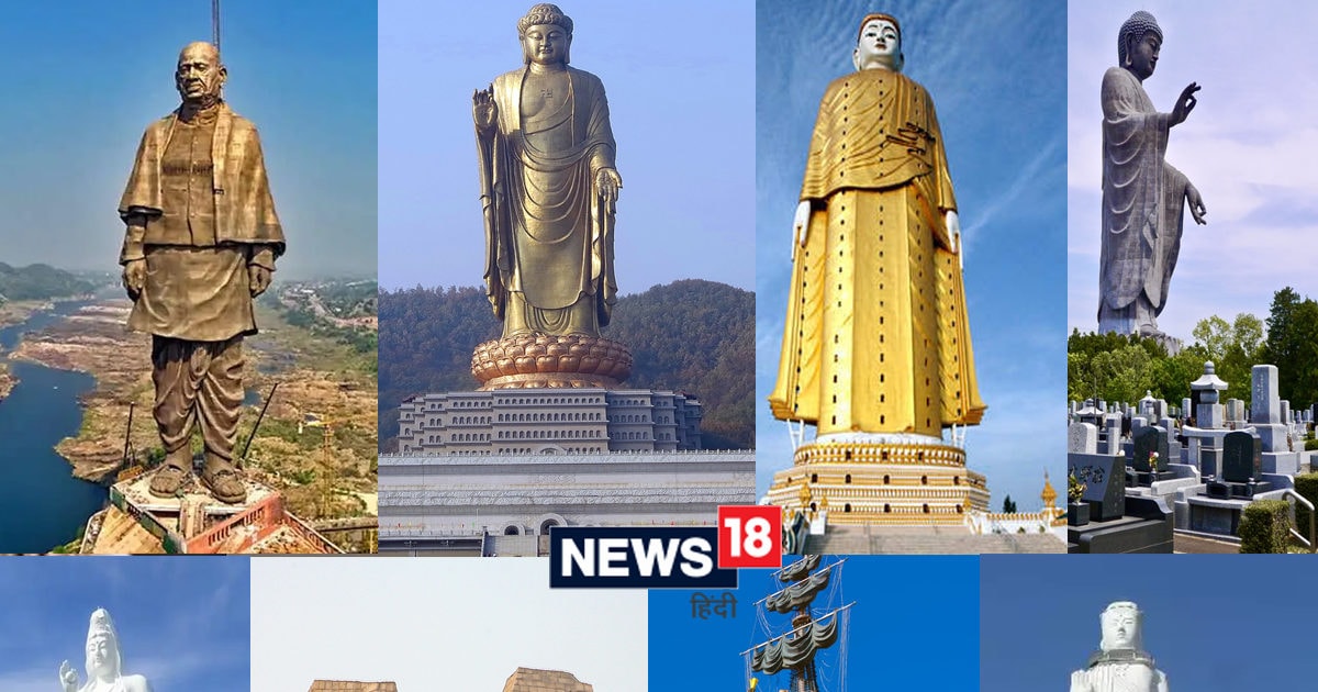 Statue of Unity including 9 tallest statues in the world, increasing