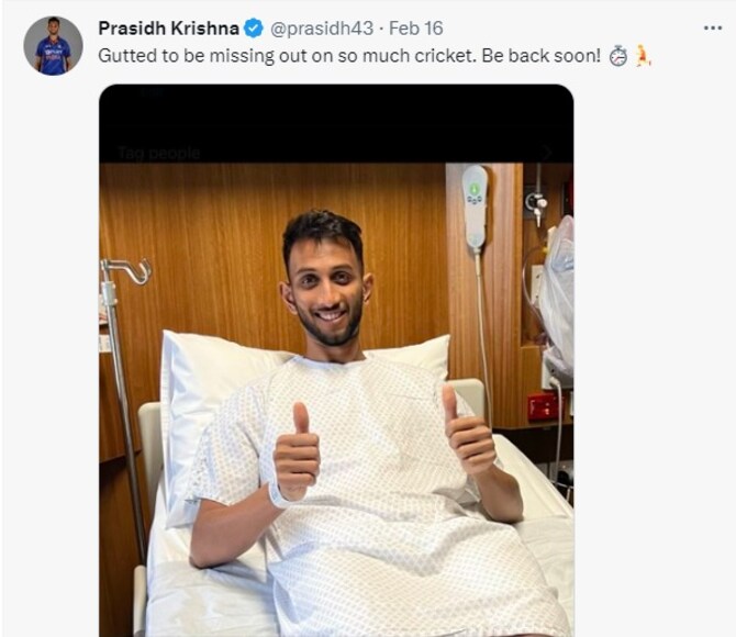 Prasidh krishna twitter
