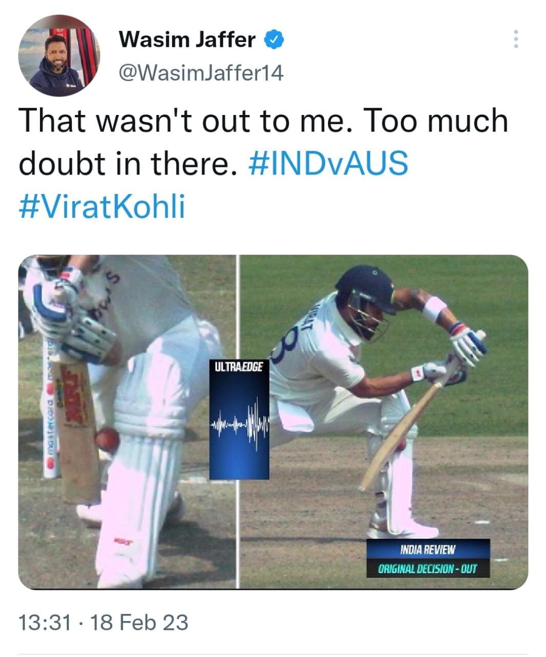 ویرات کوہلی کی وکٹ