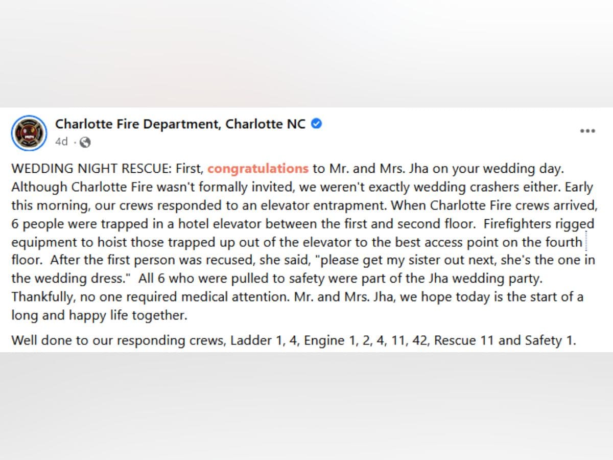 bride groom stuck in lift miss own reception