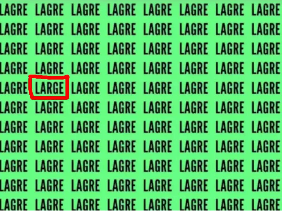 Can you spot the word 'LARGE', Can you spot the word 'LARGE'in 10 Seconds, De-stress, Viral Alphabetical Puzzle, Viral Puzzle, Trending Puzzle, Optical Illusion, can you spot the word large in 10 seconds, Brain Teaser