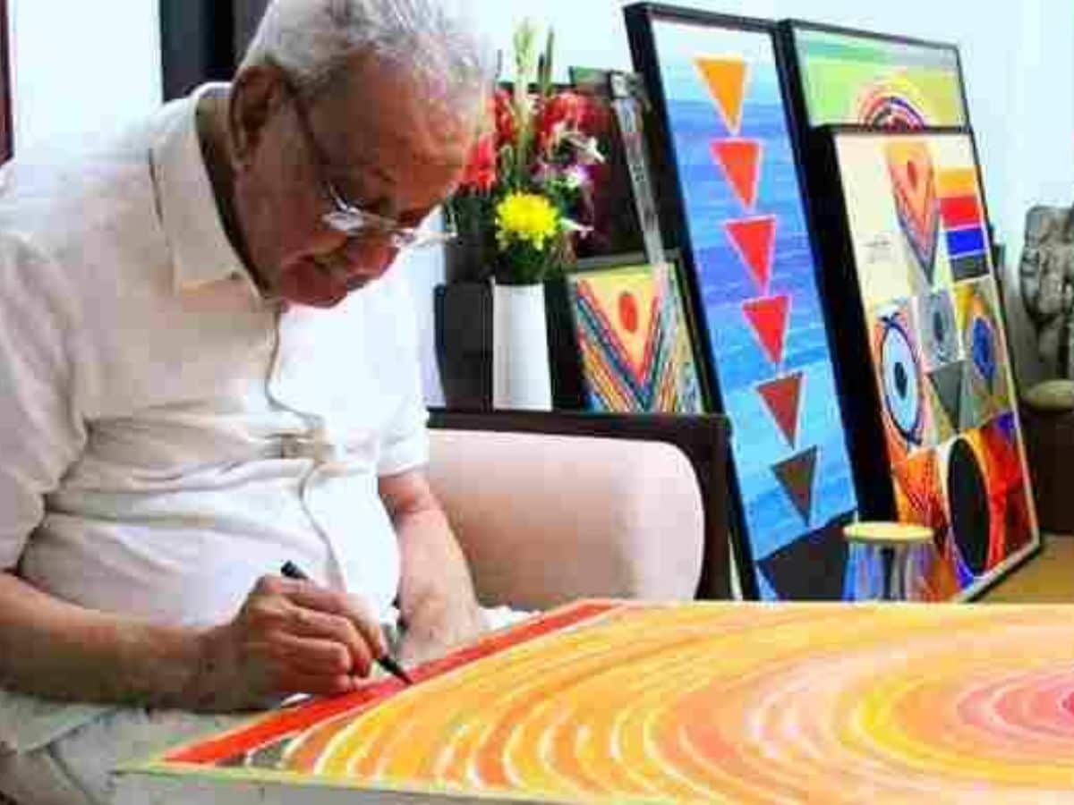 Sayed Haider Raza painting Exhibition in Paris Famous Indian Painter ...