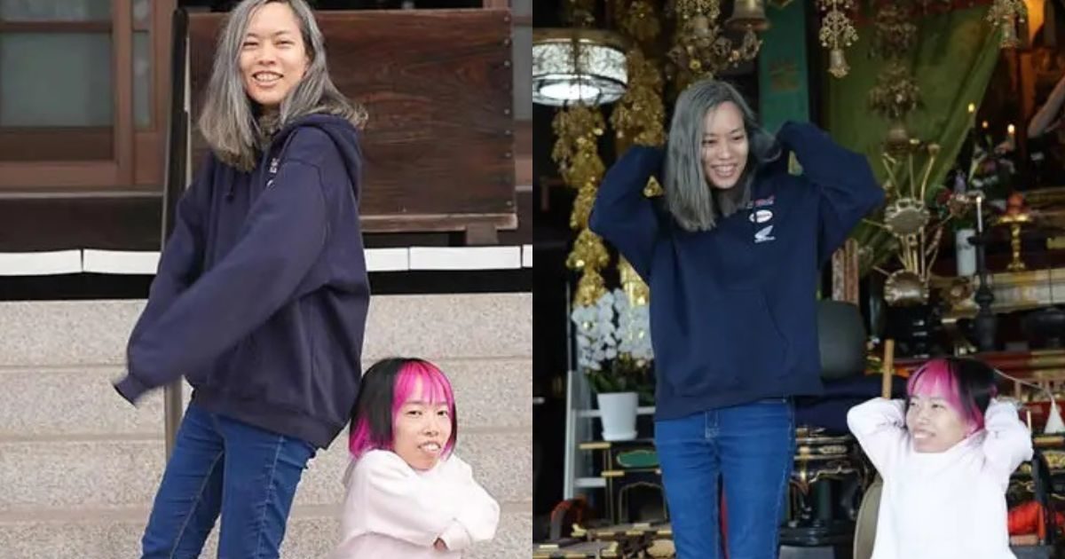 Viral Video: Sisters born together, but there is a world of difference in height!  Made world record through height