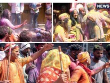 होली के रंग में सराबोर हुआ बरसाना, देखें खूबसूरत PHOTOS