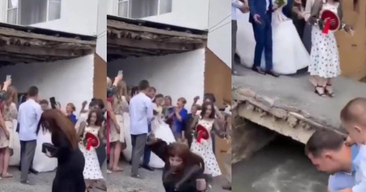 The bride and groom were engaged in making a video, the woman fell into the drain, people said – ‘Didi Deewani in a stranger marriage’