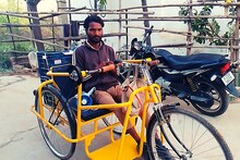 Motivational News : दोनों पैरों से दिव्यांग है यह शख्स, फिर भी मेहनत कर करता है गुजर-बसर