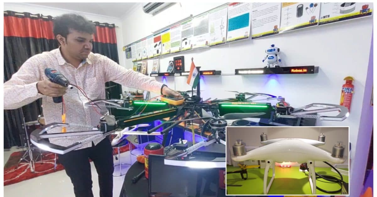 Drone man of india milind raj develops special drones for border areas ...