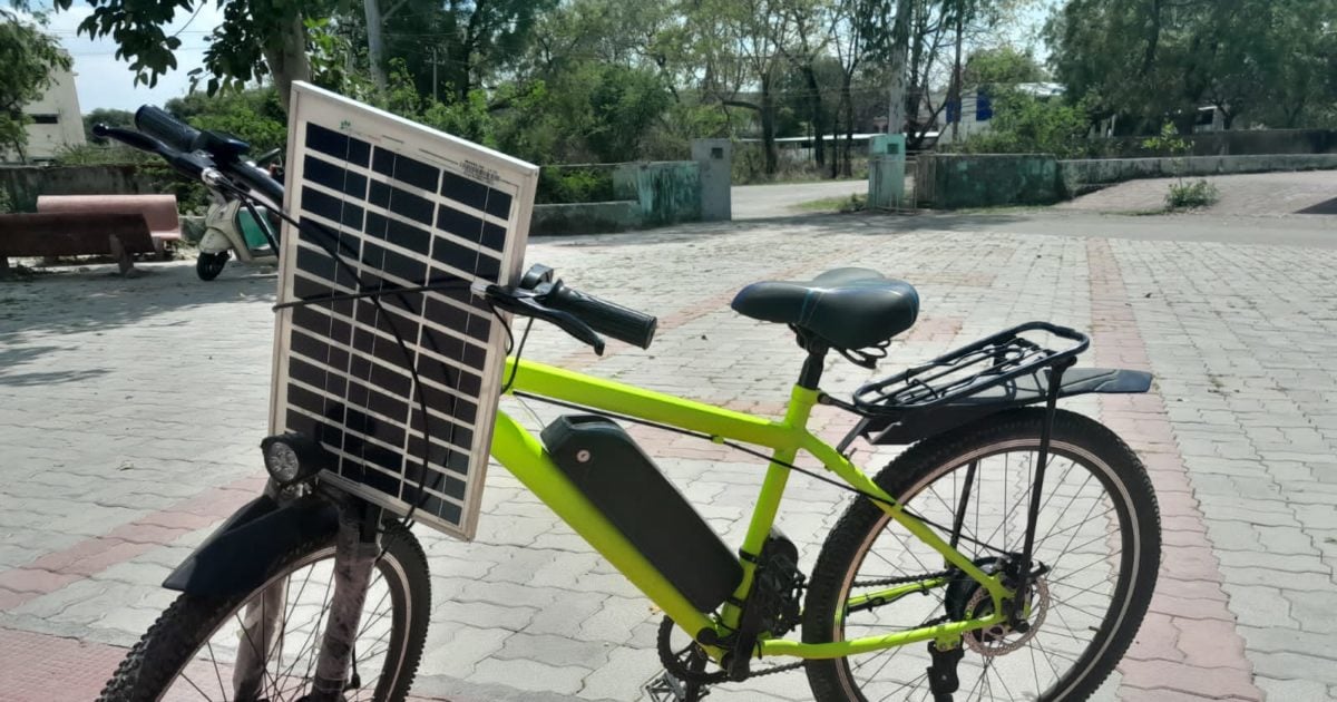 Good News: Udaipur’s college made first EV bicycle, can go 45 KM in full charge