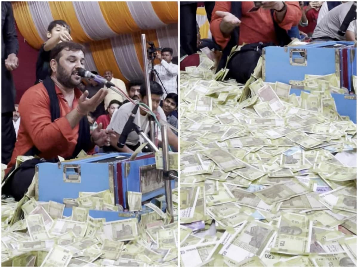 cash coin shower viral video