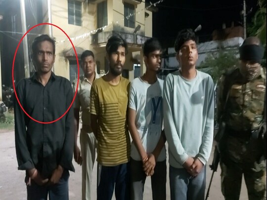 जमुई का सीरियल किसर मोहम्मद अकरम गिरफ्तार. (लाल घेरे में) तीन अन्य आरोपी भी अरेस्ट. 