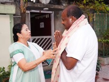 ममता से मिले कुमारस्वामी, कर्नाटक में BJP-कांग्रेस के खिलाफ करेंगी प्रचार