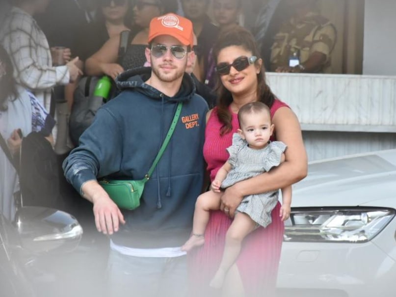 Priyanka Chopra, Priyanka Chopra Jonas, desi girl aka Priyanka Chopra, Priyanka Chopra Jonas in india, Priyanka Chopra and Nick Jonas land in Mumbai with daughter Malti Marie, Priyanka Chopra daughter Malti Marie comes in india first time, Nick Jonas, Malti Marie, Parineeti Chopra Raghav Chadha wedding, rumors of Parineeti Chopra Raghav Chadha wedding, Parineeti Chopra-Raghav Chadha Roka