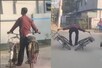 Video: कभी देखा है ऐसा स्टंट? गांव की गलियों में एक साथ शख्स ने चलाई 2 सायकिल