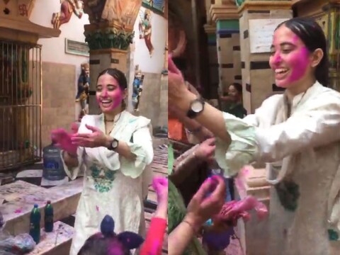 Holi in Pakistan hindu girls playing holi in pakistan karachi mein holi pakistan mein kheli gayi holi video - Viral Video: पाकिस्तान में भी खेली गई होली! लड़कियों ने एक दूसरे को Holi in Pakistan hindu girls playing holi in pakistan karachi mein holi pakistan mein kheli gayi holi video - Viral Video: पाकिस्तान में भी खेली गई होली! लड़कियों ने एक दूसरे को