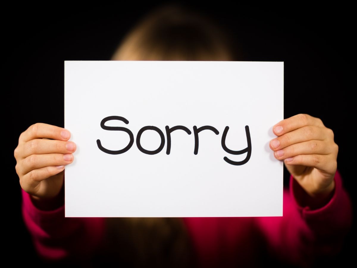 Sorry habit of telling sorry frequently know the reason behind ...