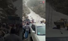 The Moment when avalanche hit Sikkim's Nathula #snow #viral #shorts