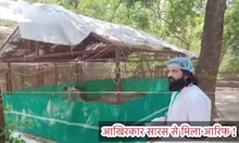 Arif Saras News: Seeing Arif in Kanpur Zoo, the stork chirped, welcomed like this, watch video