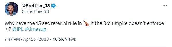 Brett Lee Tweet