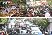 PHOTOS: पर्यटकों की भीड़ से पहले ही चरण में हांफने लगे पहाड़! अब चार धाम यात्रा बनी चुनौती