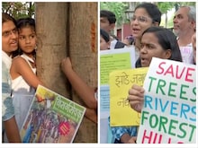 पेड़ों की कटाई पर पुणे में लोगों का गुस्सा भड़का, 'चिपको' विरोध प्रदर्शन किया