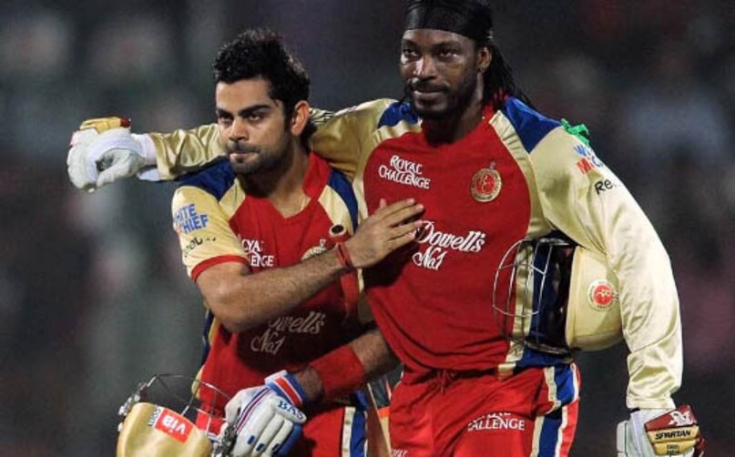 chris gayle and virat kohli